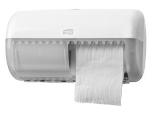 Dispenser TORK Twin toalettpapir T4 hvit 